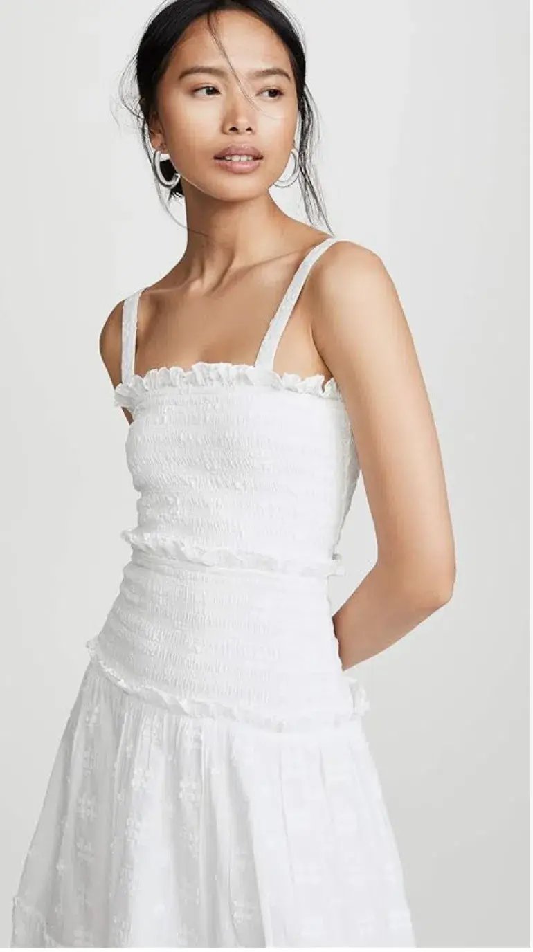 Steele Datsy Midi Dress White Size 6 photo 4