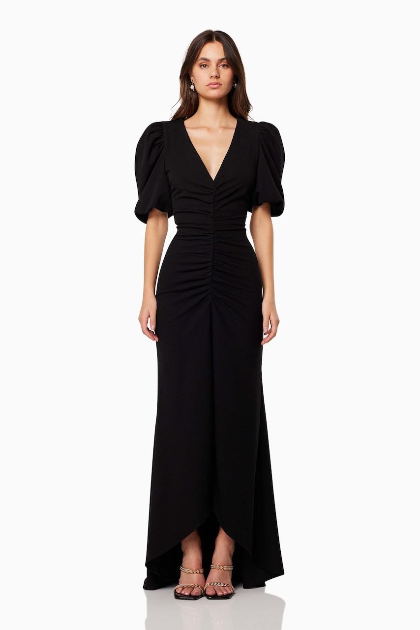Elliatt Amaryllis Gown - Black photo 3