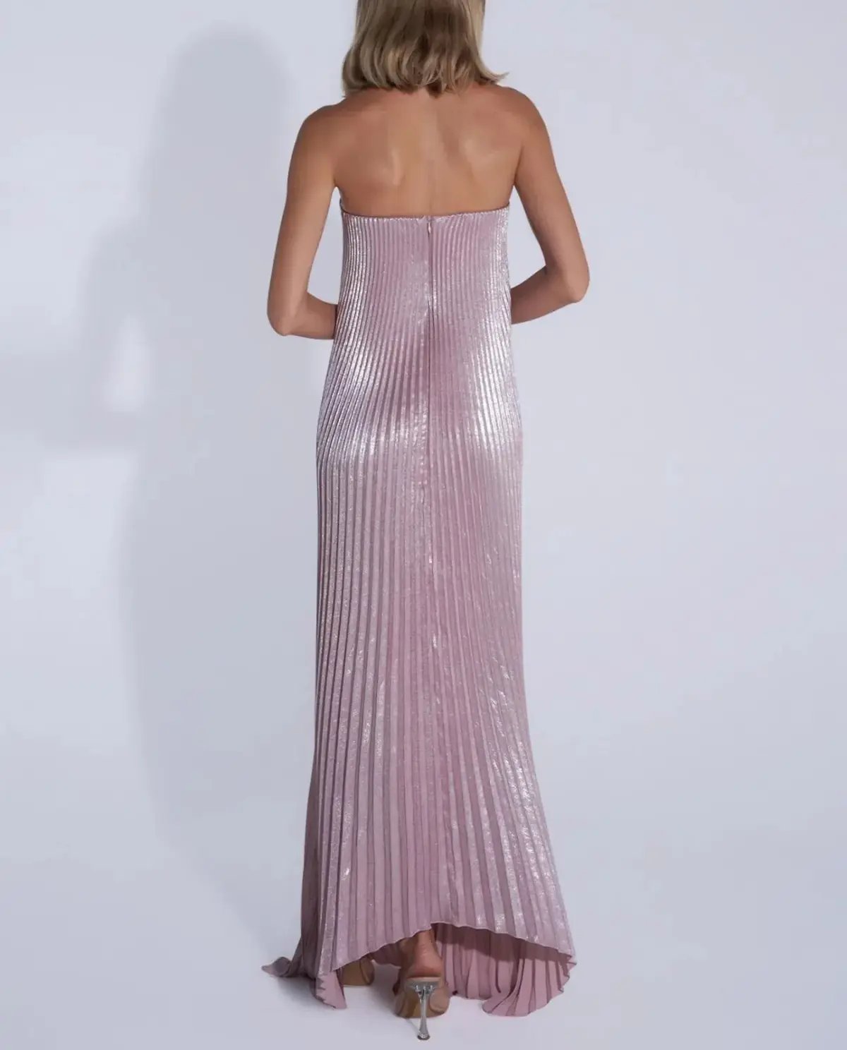 L'Idee Black Tie Gown in Dusty Shimmer Size 8 photo 2