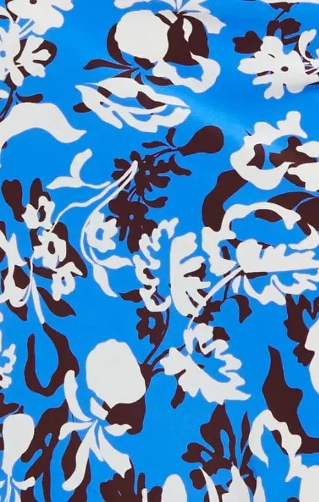 Bec & Bridge Clarisse Halter Maxi Dress in Blue Lagoon Hawaiian Floral Size 10 photo 4