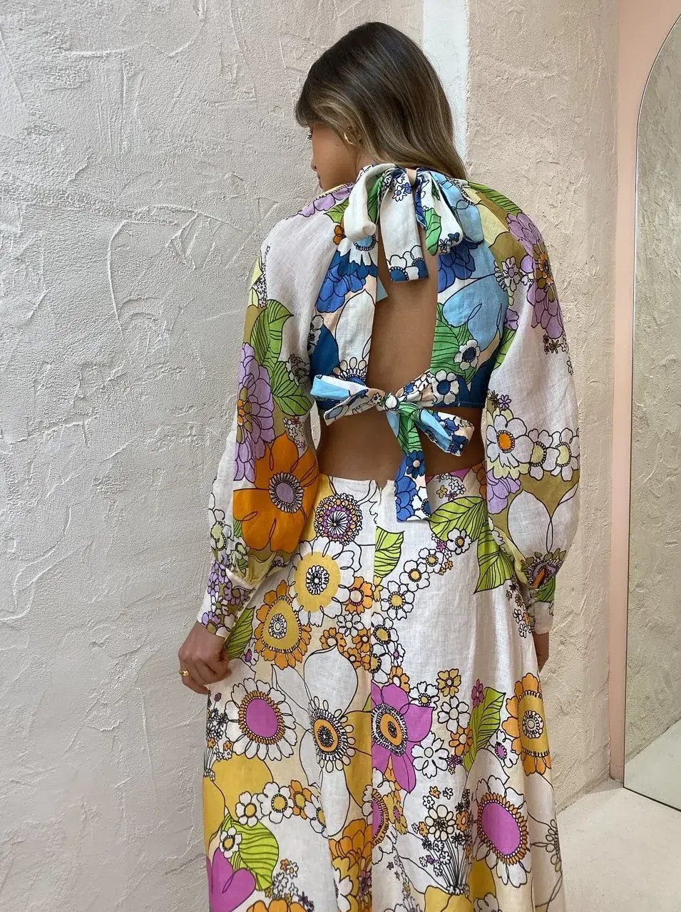 Alemais Farrah Cut Out Dress Print Size 8 photo 5
