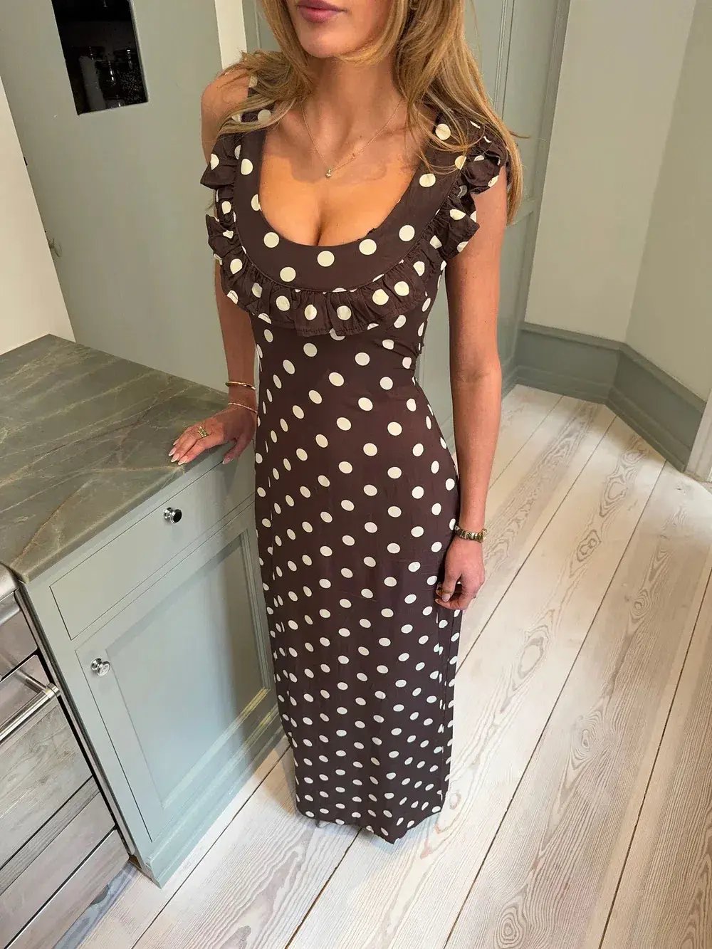 Design By Si Luna Dress Polka Dot size 10 photo 2