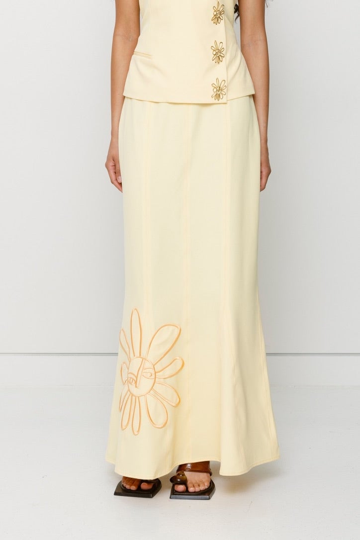 The Wolf Gang Inka Maxi Skirt - Butter photo 3