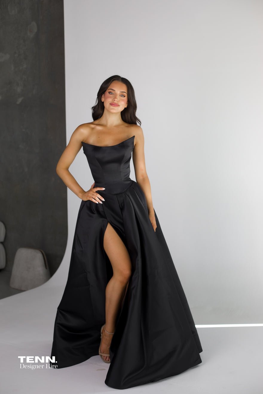 Couture Designer Gabriella Gown - Black photo 4