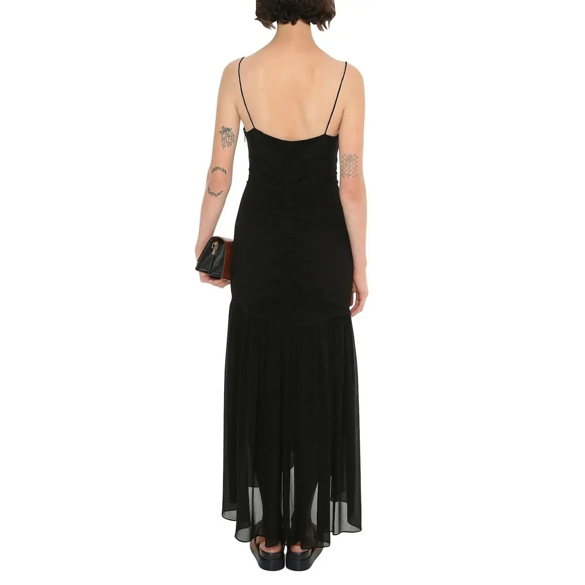 Ginger & Smart Onyx Slip Maxi Dress Onyx Black Size 14 photo 3