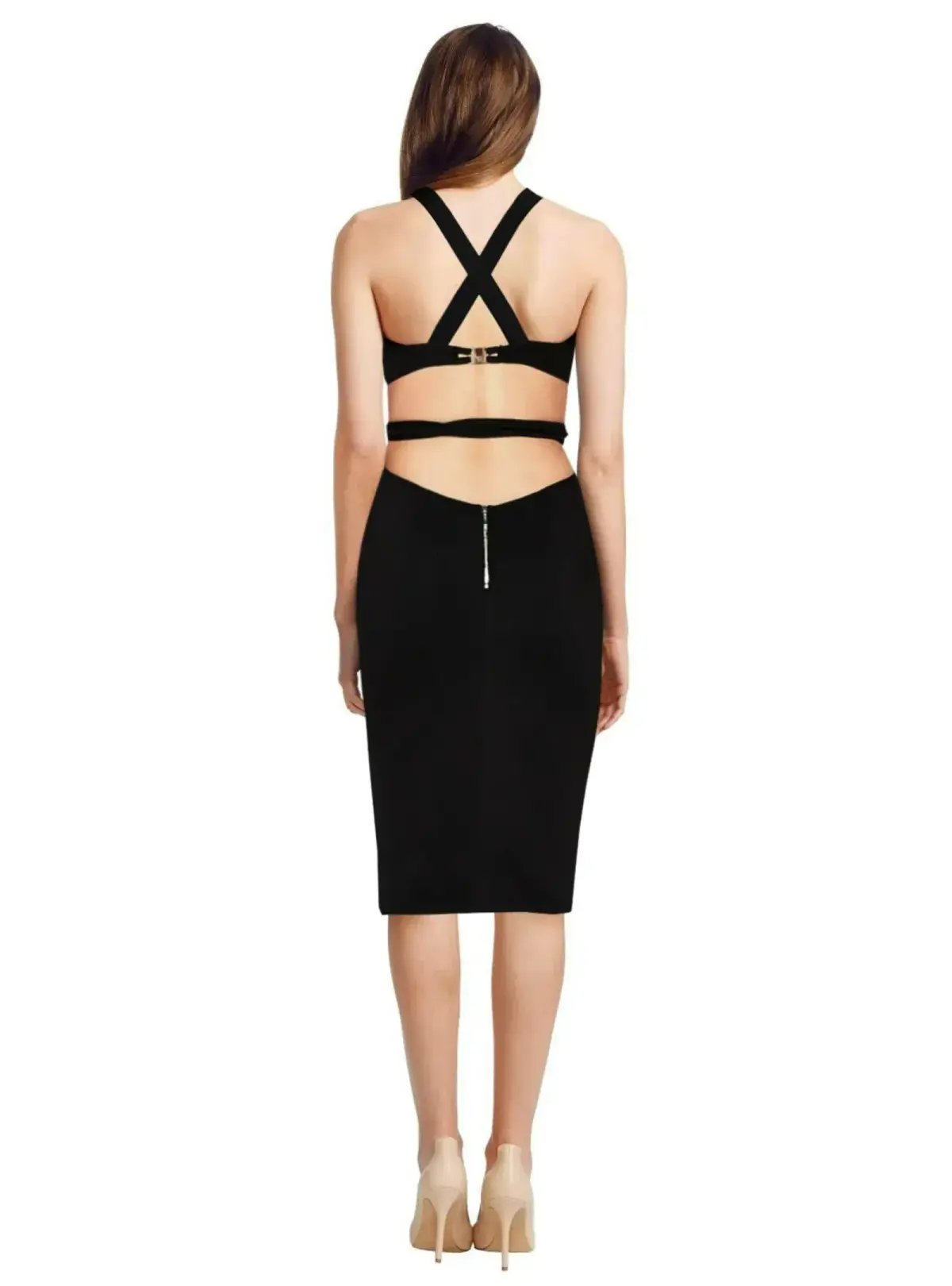 Bec & Bridge Desert of Paradise Black Dress Black Size AU 8 photo 3