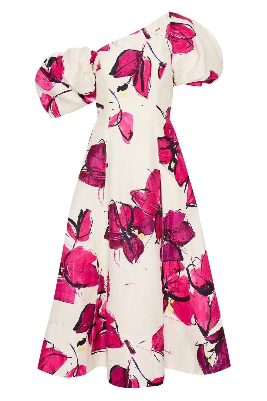 Aje Arista Tulip Sleeve Midi Dress photo 3