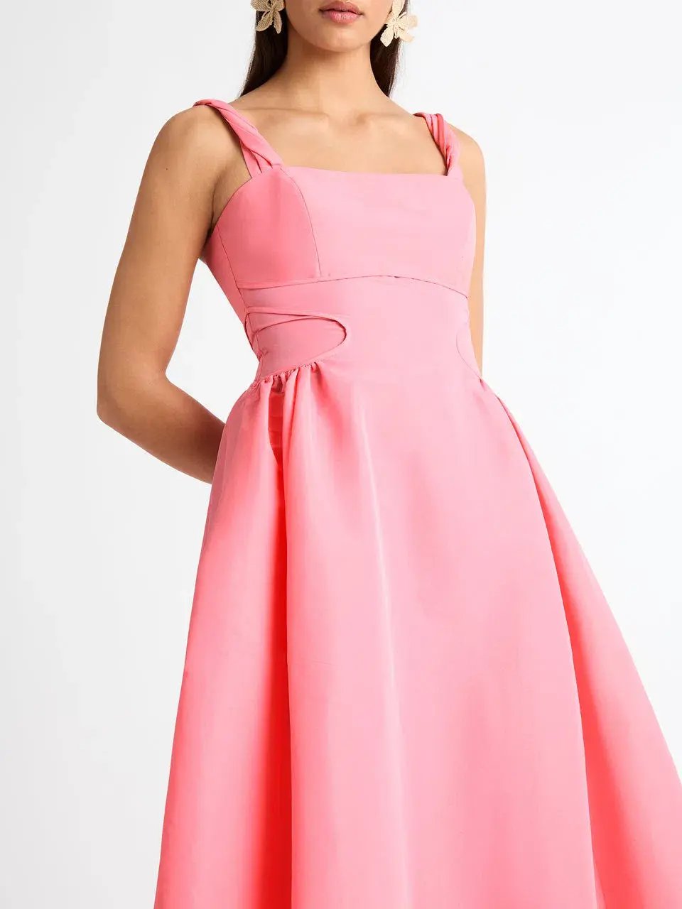 Sheike Jackie Midi Dress Pink Size 6 photo 4