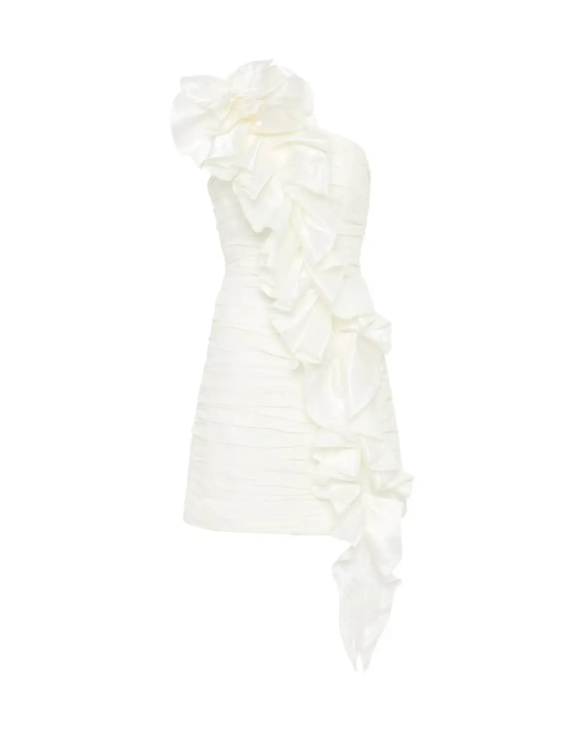 Aje Adelia Ruffle Mini Dress Ivory Size AU 12 photo 5