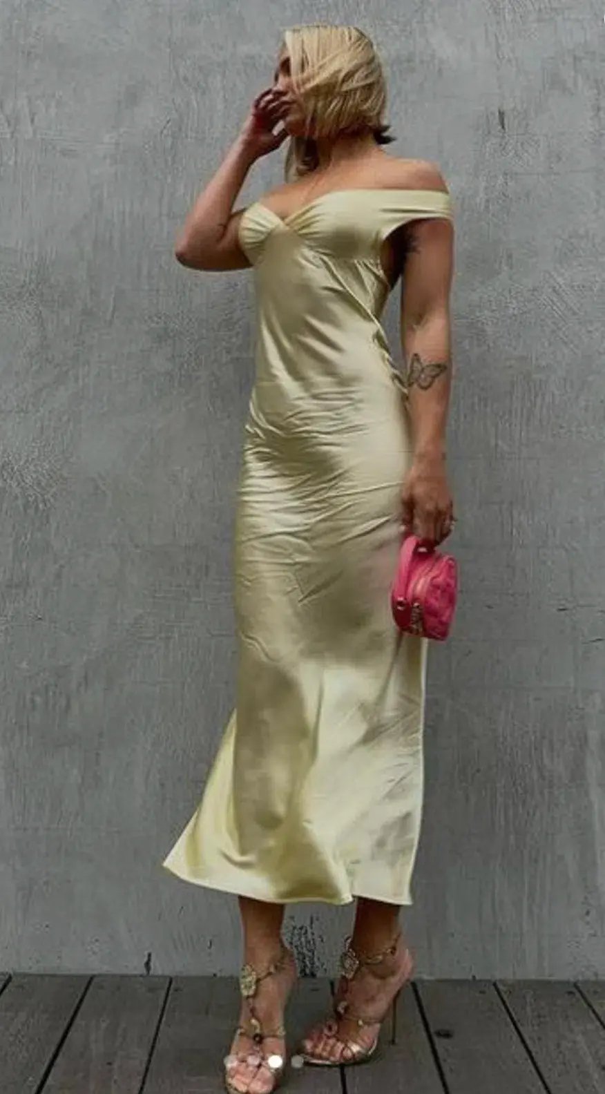 Natalie Rolt Bridget Dress Lemon Yellow Size 8 photo 10