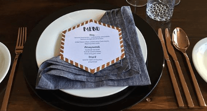Grey Chambray Linen Napkins photo 3
