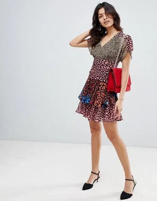 Karen Millen Leopard Tiered Dress photo 4