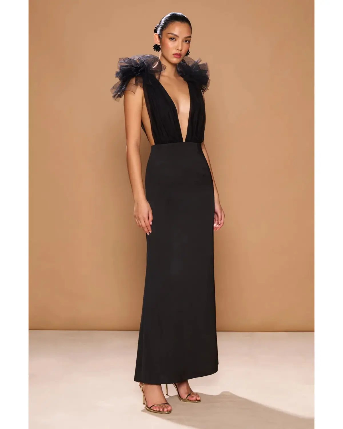 Sonya Moda Como Gown Noir Size AU 8 photo 2