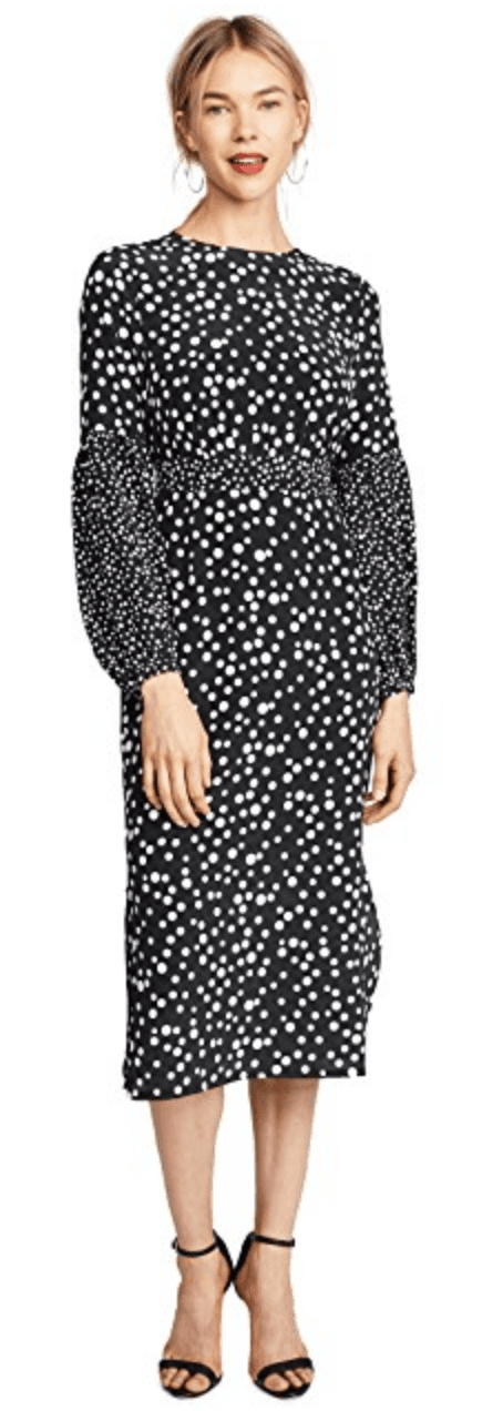 Rixo of London Black and White Spot Dress photo 2