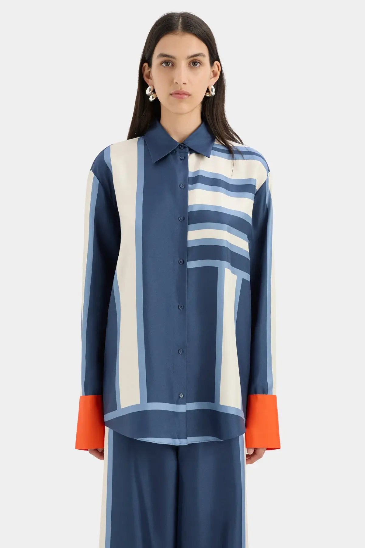 Sir The Label Dazed Shirt Size 0 / AU 6 and Belted Pant Size 2 / AU 10 in Studio Print photo 2