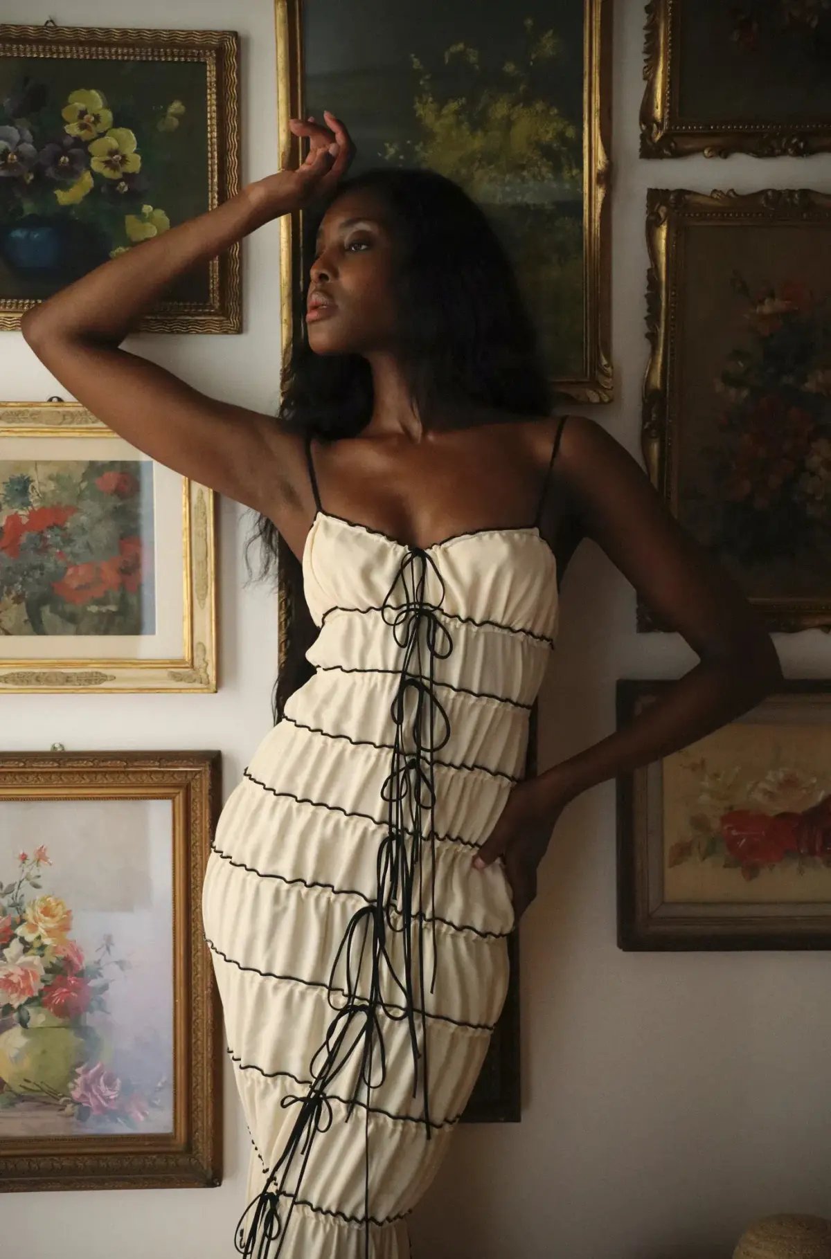 Mirror Palais Tunnel Ruffle Gown Shell Size 8 photo 8