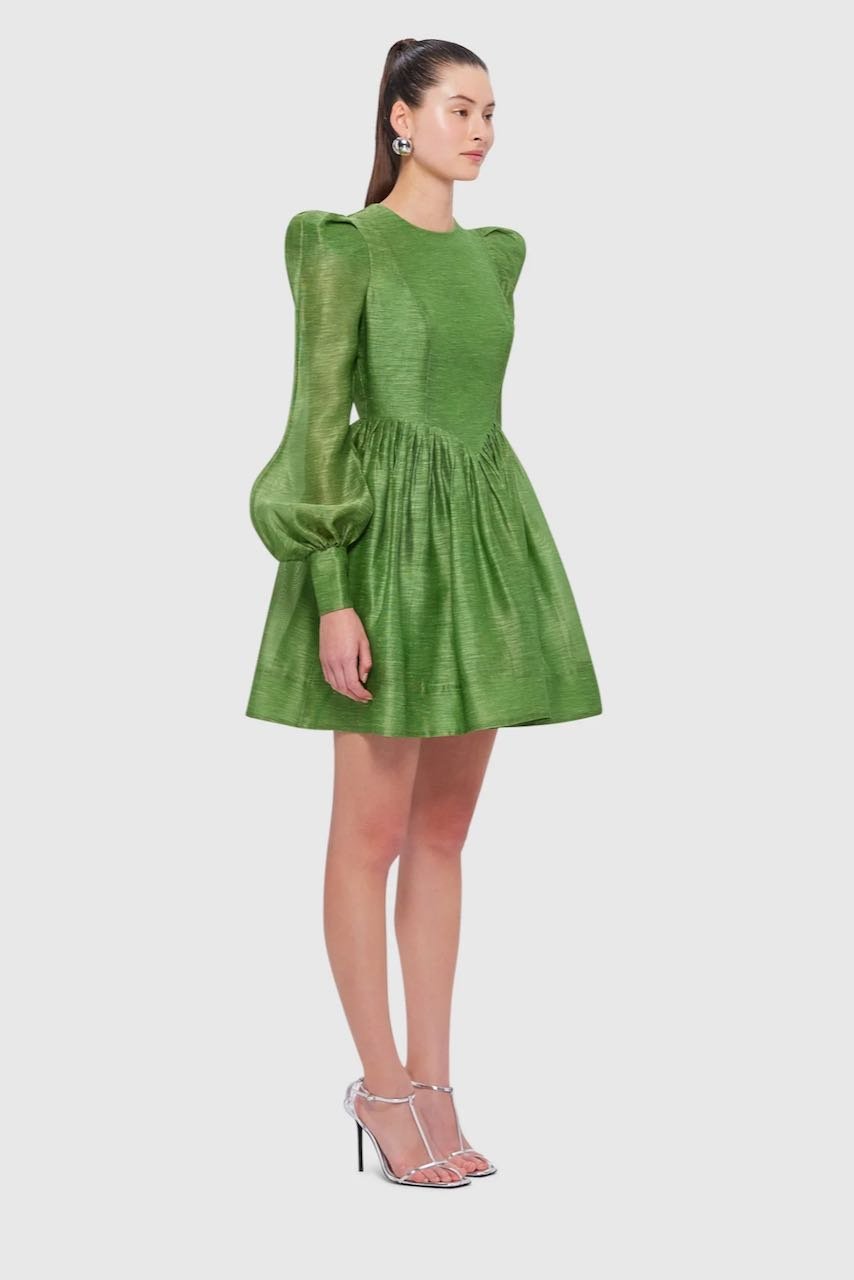 Leo Lin Elena Structured Shoulder Mini Dress - Tropical photo 3