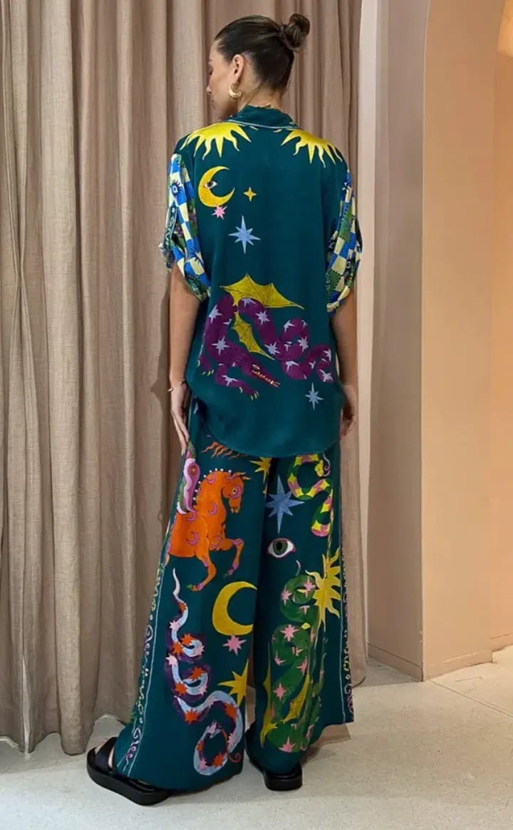 Alemais Guardian Oversized Shirt and Pant Set Multi Size 10 / M photo 3