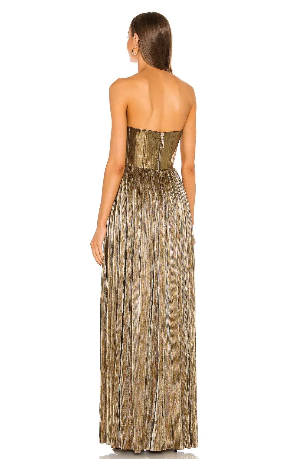 Bronx and Banco Florence Gown Gold Size AU 12 photo 2