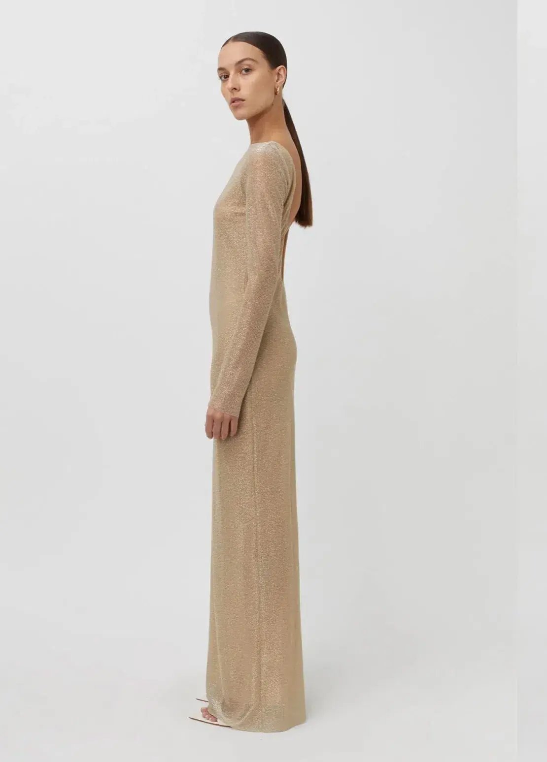 Camilla and Marc Ibiza Maxi Dress Gold Size 8 photo 2