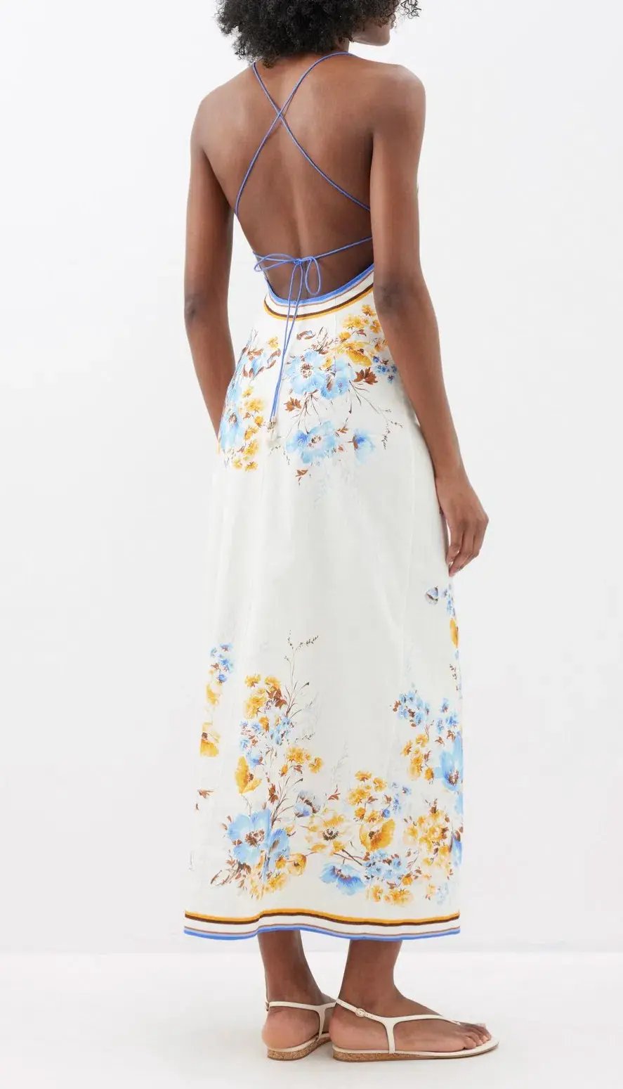Zimmermann Halcyon Slip Dress Floral Size 1 / AU 10 photo 2