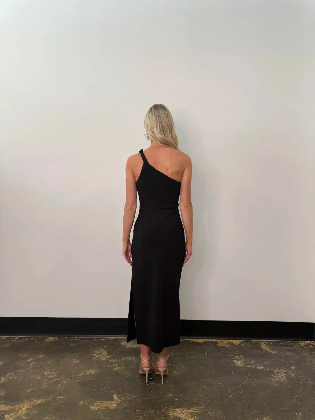 BEC & BRIDGE ARIVEN ASYM MIDI DRESS / BLACK / SIZE 10 photo 3