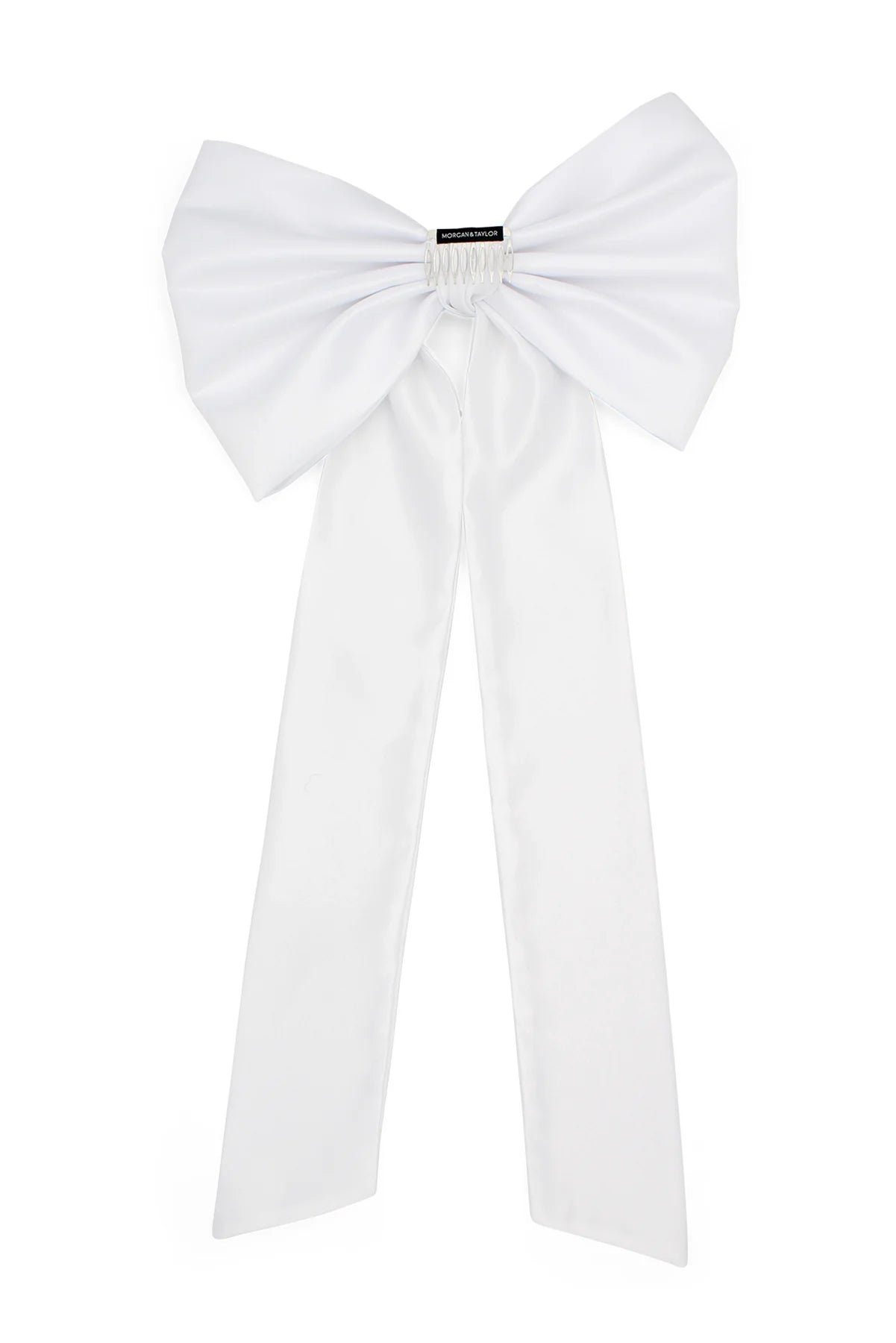 MORGAN & TAYLOR CARMEN OVERSIZED BOW - WHITE photo 4