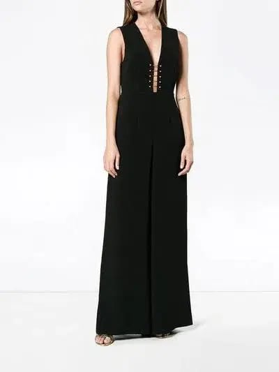 Zimmermann Baton Jumpsuit Black Size 10 photo 2