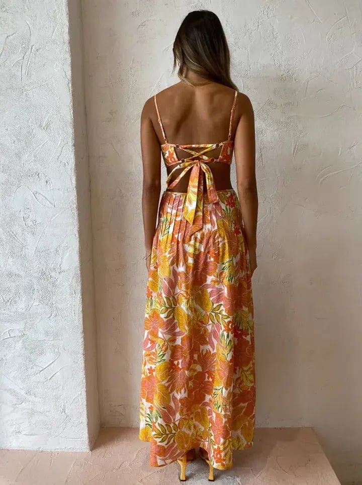 Issy Citrus Dress in Aloha Print Size 6 photo 3