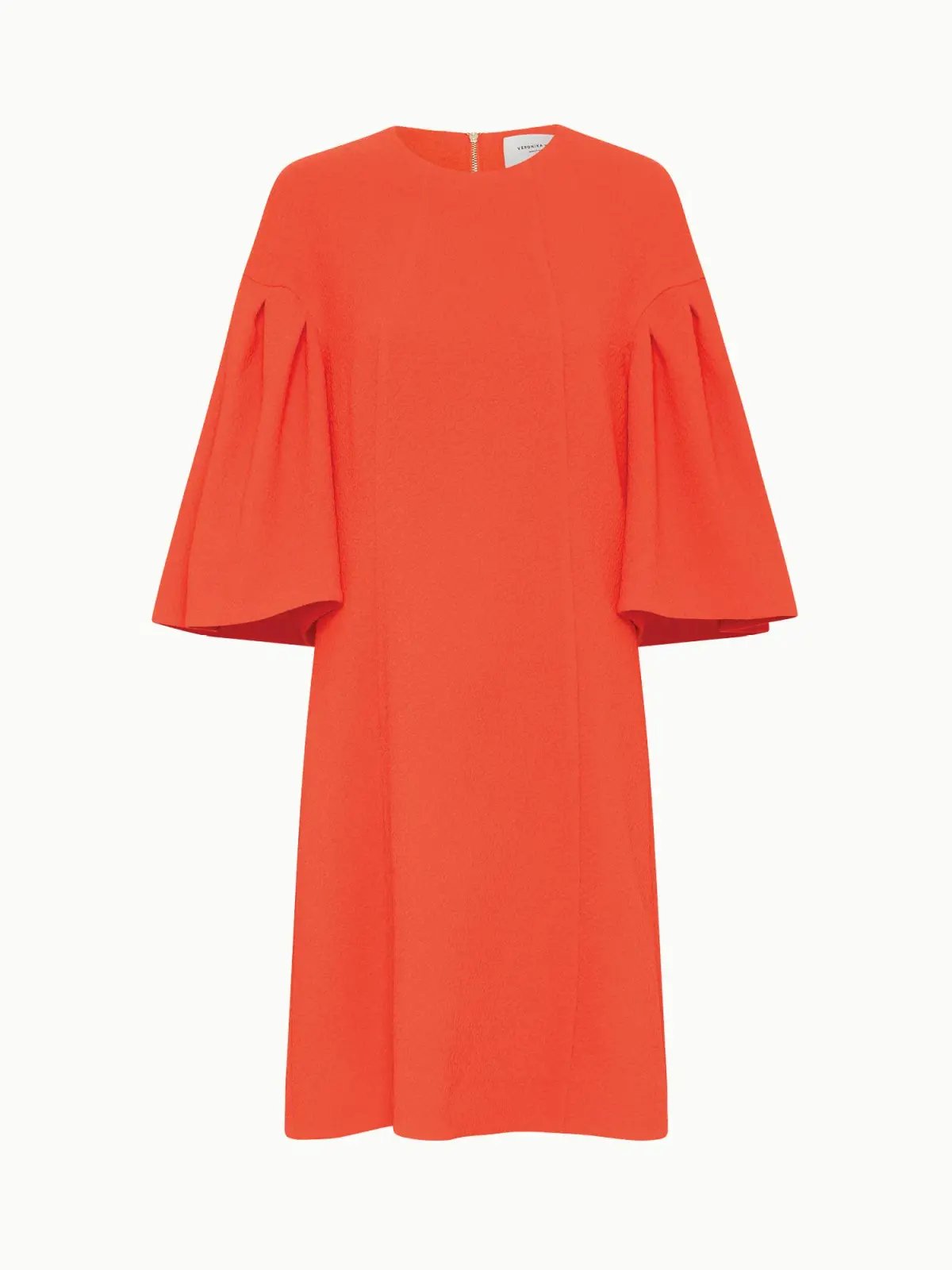 Veronika Maine Stretch Cloque Shift Dress Red/Orange Size 6 / XS photo 5
