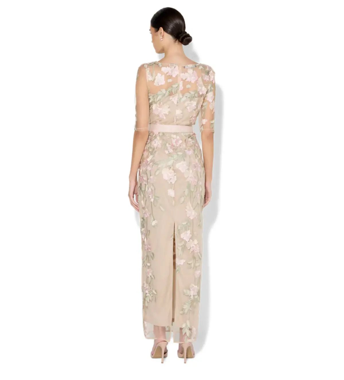 Montique Raya Embroidered Gown Pink Size AU 16 photo 3