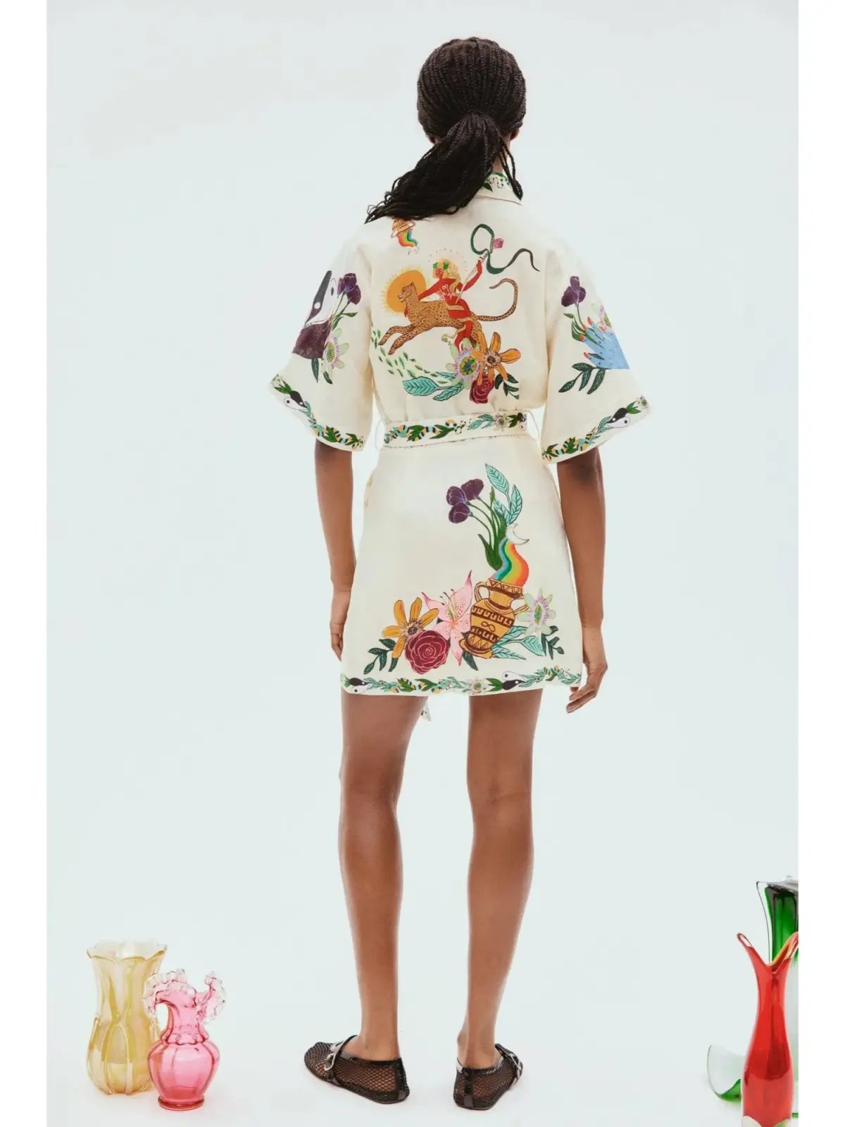 Alemais Meagan Mini Dress Floral Print Size AU 10 photo 3