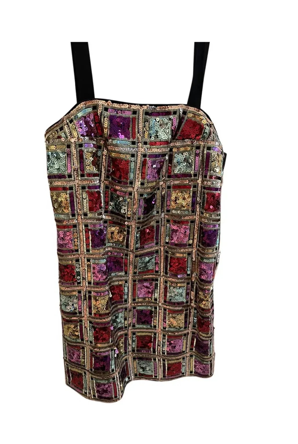 Sass & Bide The Opening Act Panelled Mini Dress Multi Sequin Size 6 photo 2