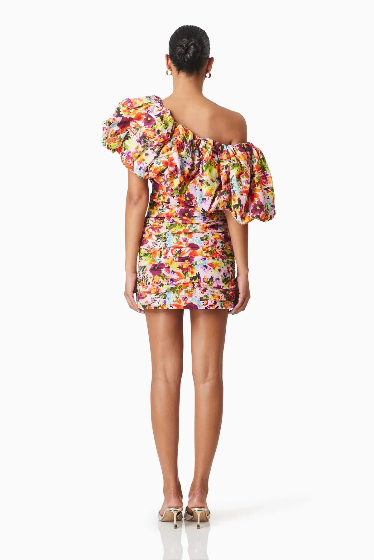 Elliatt Elira Printed Mini Dress Floral Size 10 photo 3