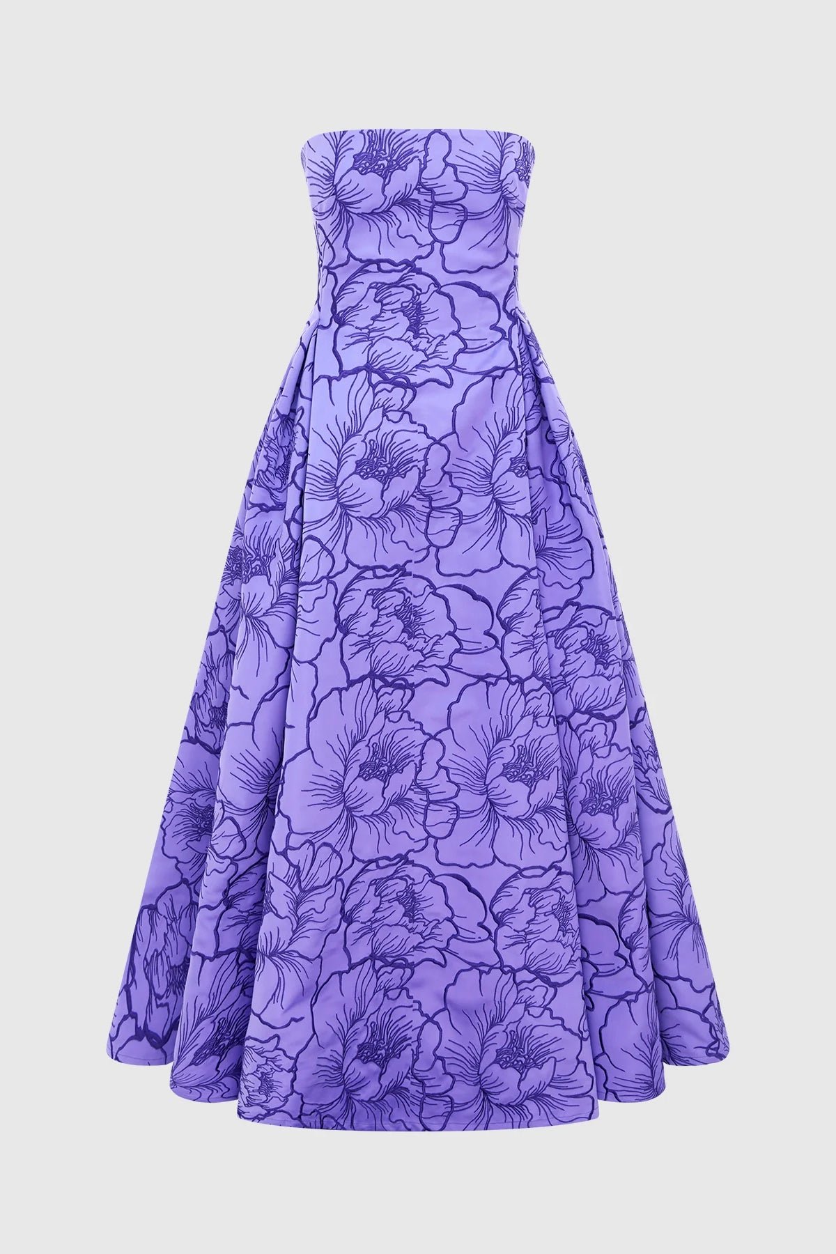 LEO LIN NORA BUSTIER MAXI DRESS - LAVENDER photo 7