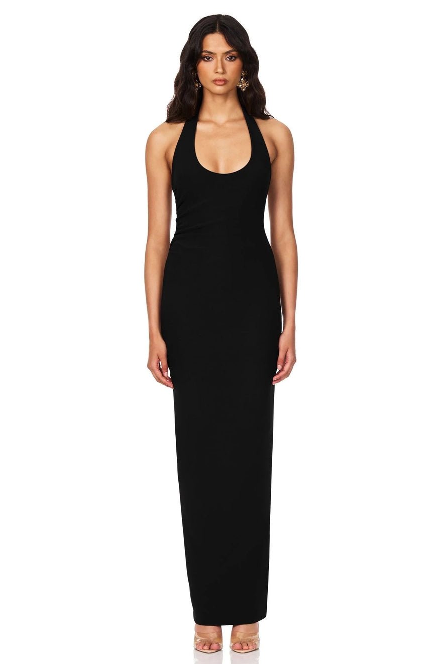 Nookie Natalia Halter Maxi Dress - Black photo 3