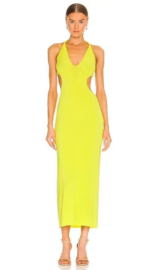 Dion Lee V Neck Rope Dress Acid Yellow Size 8 photo 3