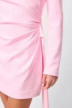 MOSSMAN SENSE OF MYSTERY DRAPED MINI DRESS / PINK / SIZE 12 photo 5