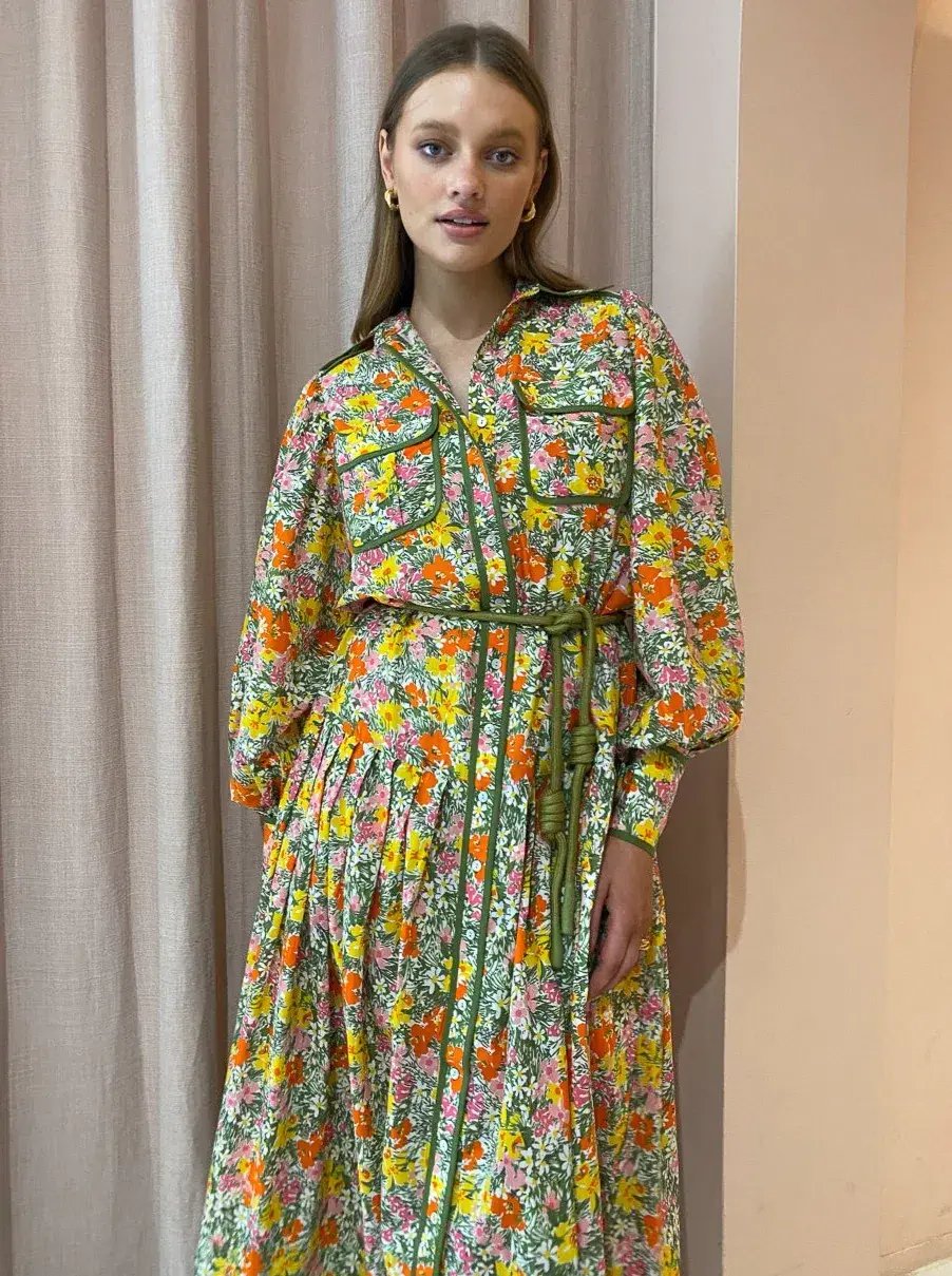 Alemais  Cabana Midi Shirtdress Print Size 12 photo 2