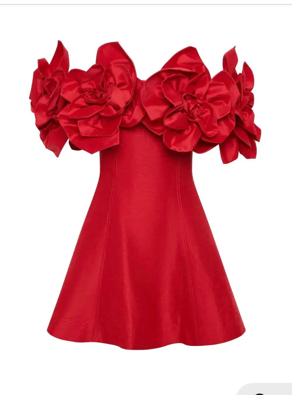 Aje Etta Mini Dress Red Size 6 photo 5