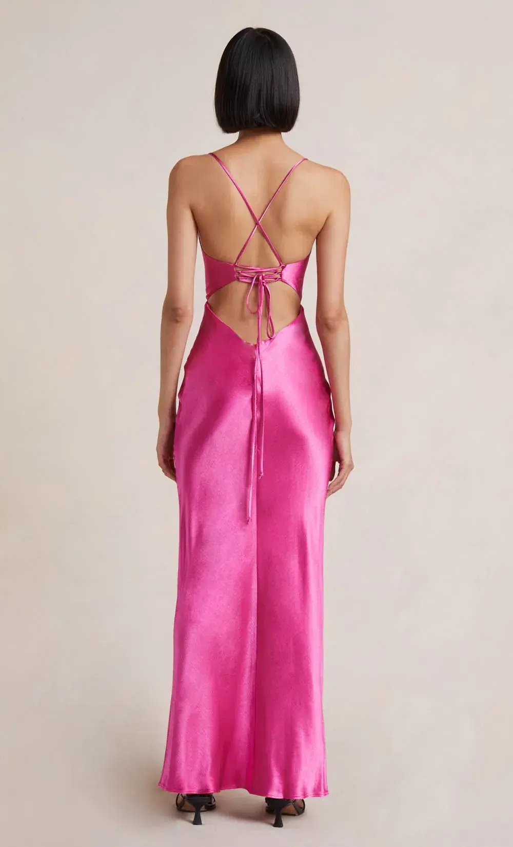 Bec & Bridge Loren Maxi Dress Deep Pink Size 6 photo 3