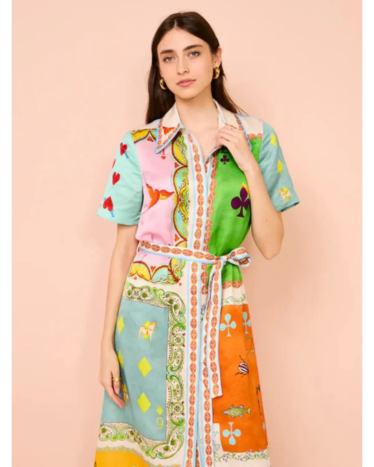 Alemais Rummy Shirt Dress Multi Size AU 16 photo 2