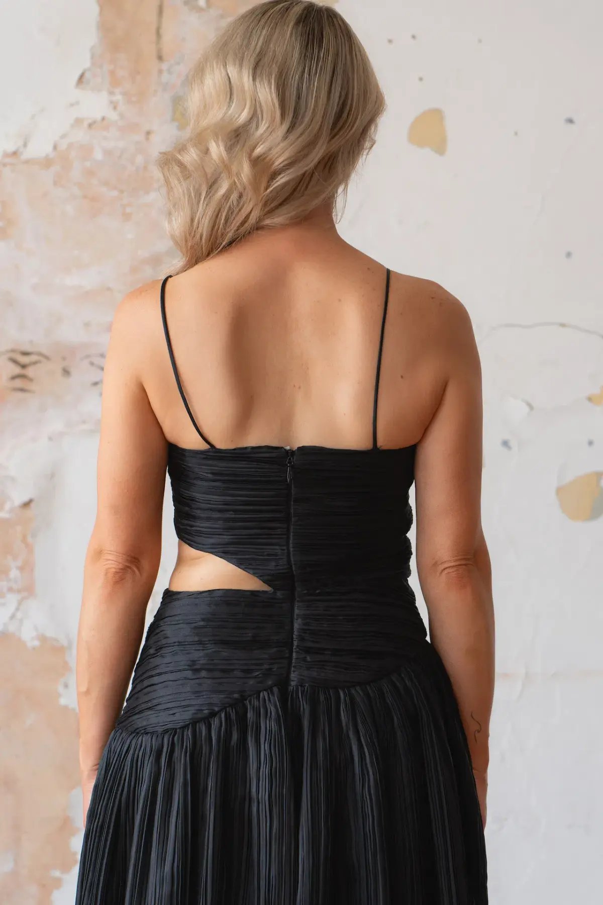 Aje Laurier Wave Maxi Dress Black Size 8 photo 4