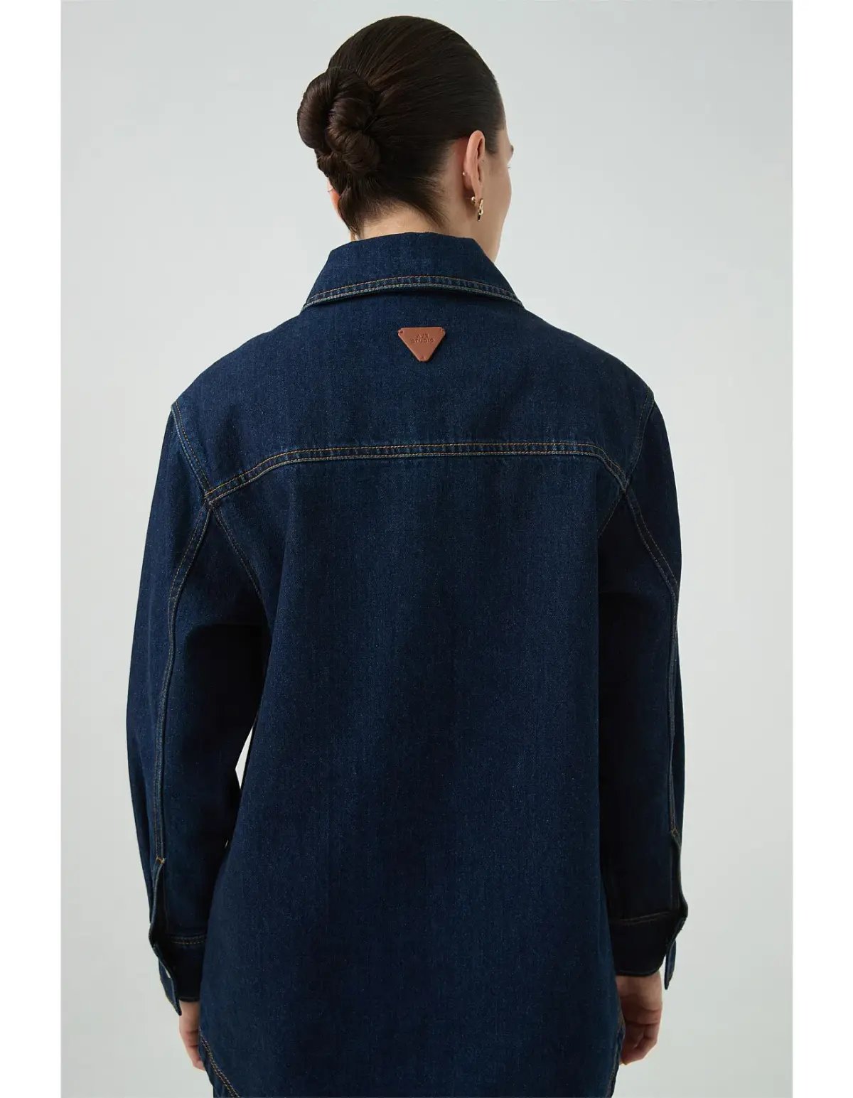 Aje Studio Junee Denim Shirt Size AU 12 photo 2