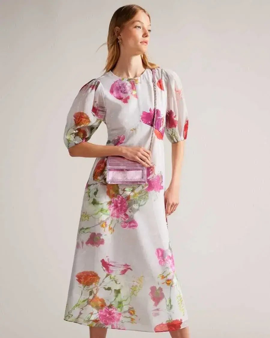 Ted Baker Mekayla Empire Midi Dress Size 5 / AU 16 photo 3