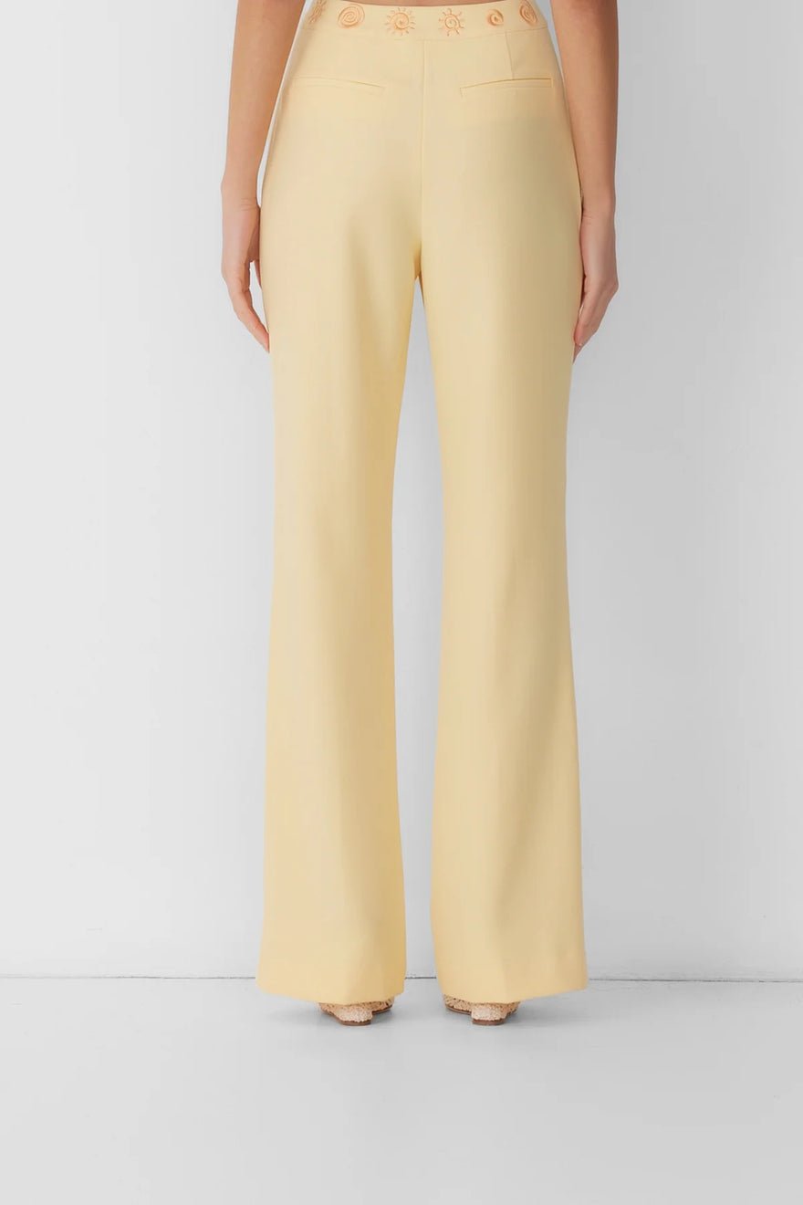 The Wolf Gang Irida Bootcut Pants - Butter photo 3