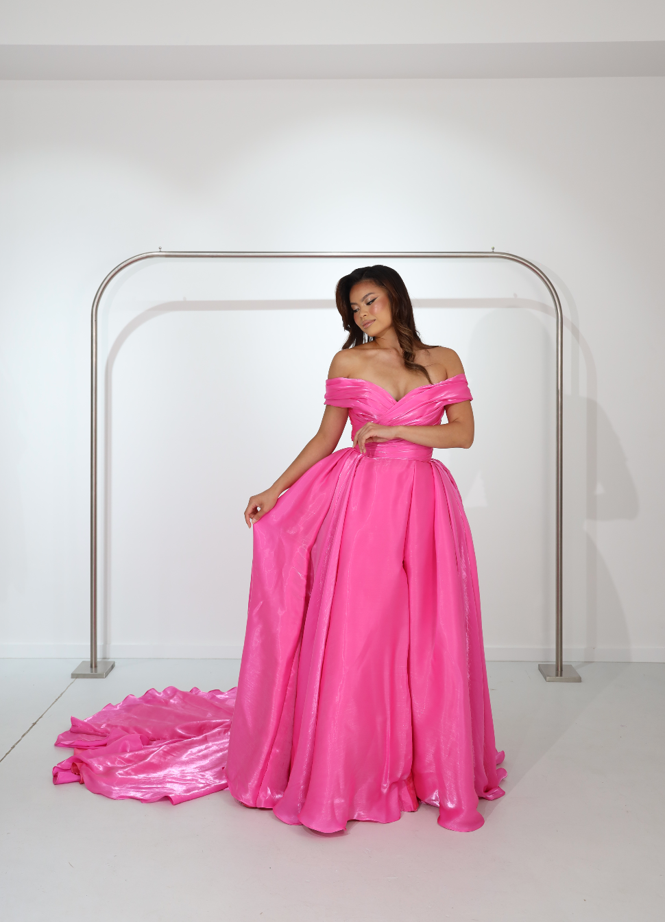 ANASTASIA BALLGOWN HOT PINK photo 3