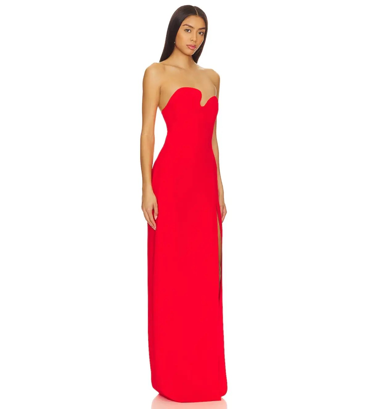 Amanda Uprichard Puzzle Gown Crimson Size S/AU 8 photo 2