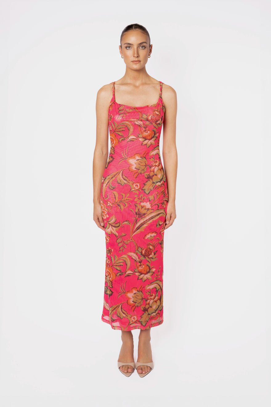 One Fell Swoop Torto Tank Dress - Pink Parrot photo 2