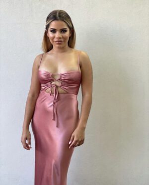 Shona Joy Eloise Lace Up Midi Dress photo 3